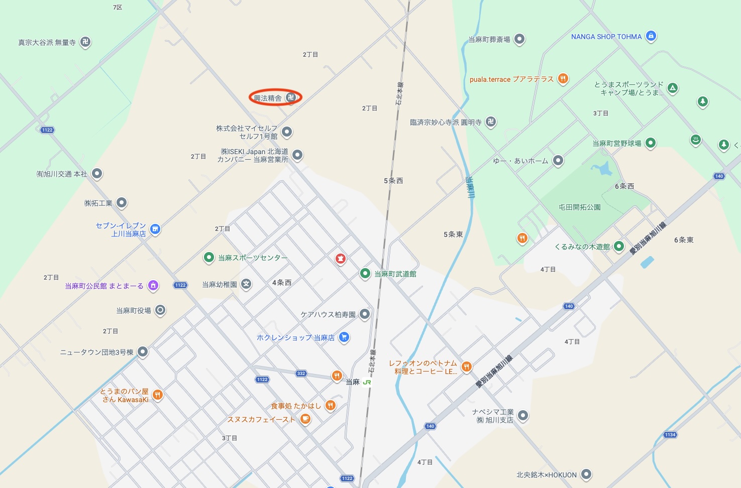 番外第２番札所 興法精舎 周辺地図