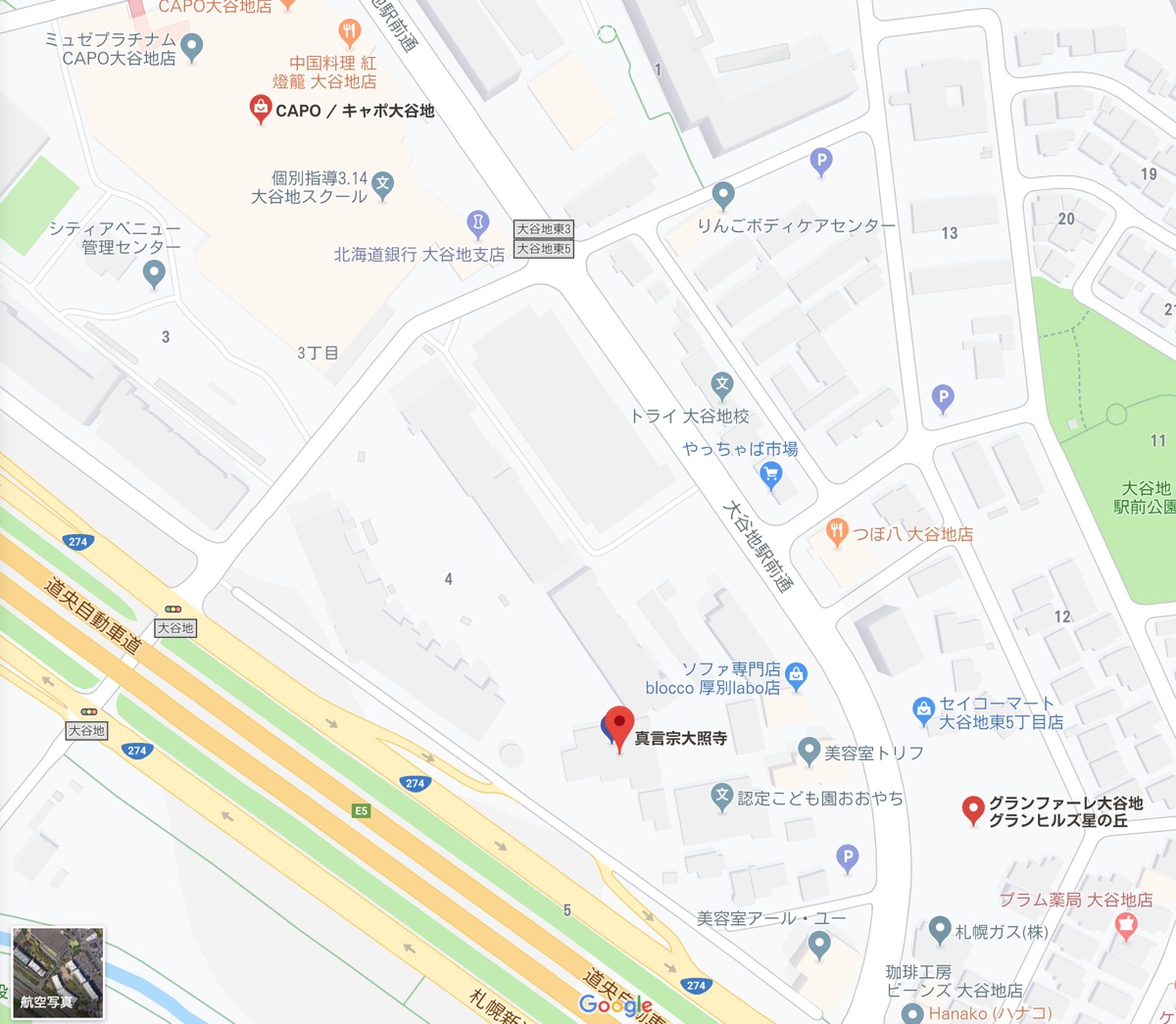 第３４番札所 大照寺 周辺地図